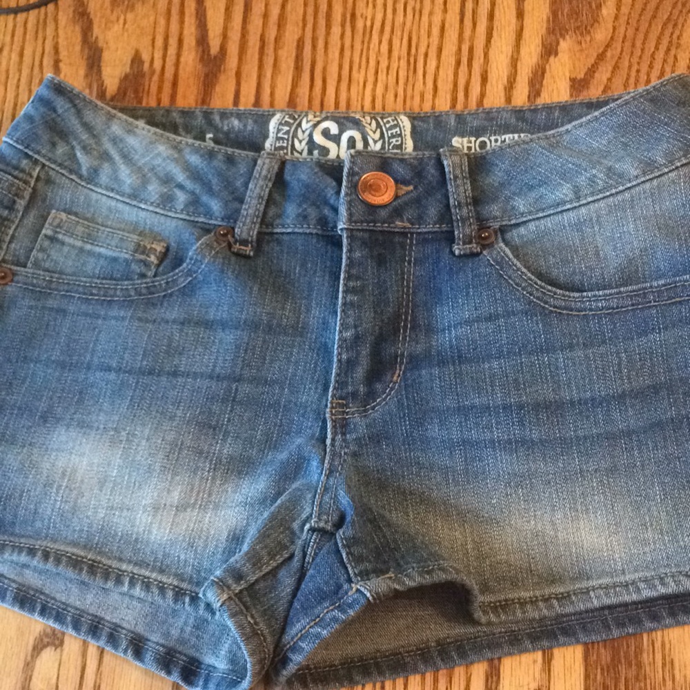 JCPennys jean shorts used SO brand size juniors 5